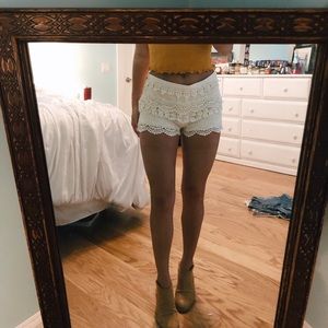 Crochet shorts